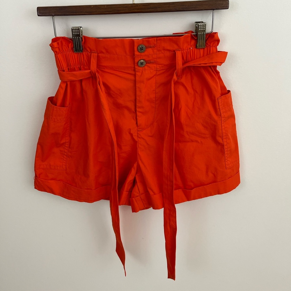Urban Outfitters Orange Tie Shorts